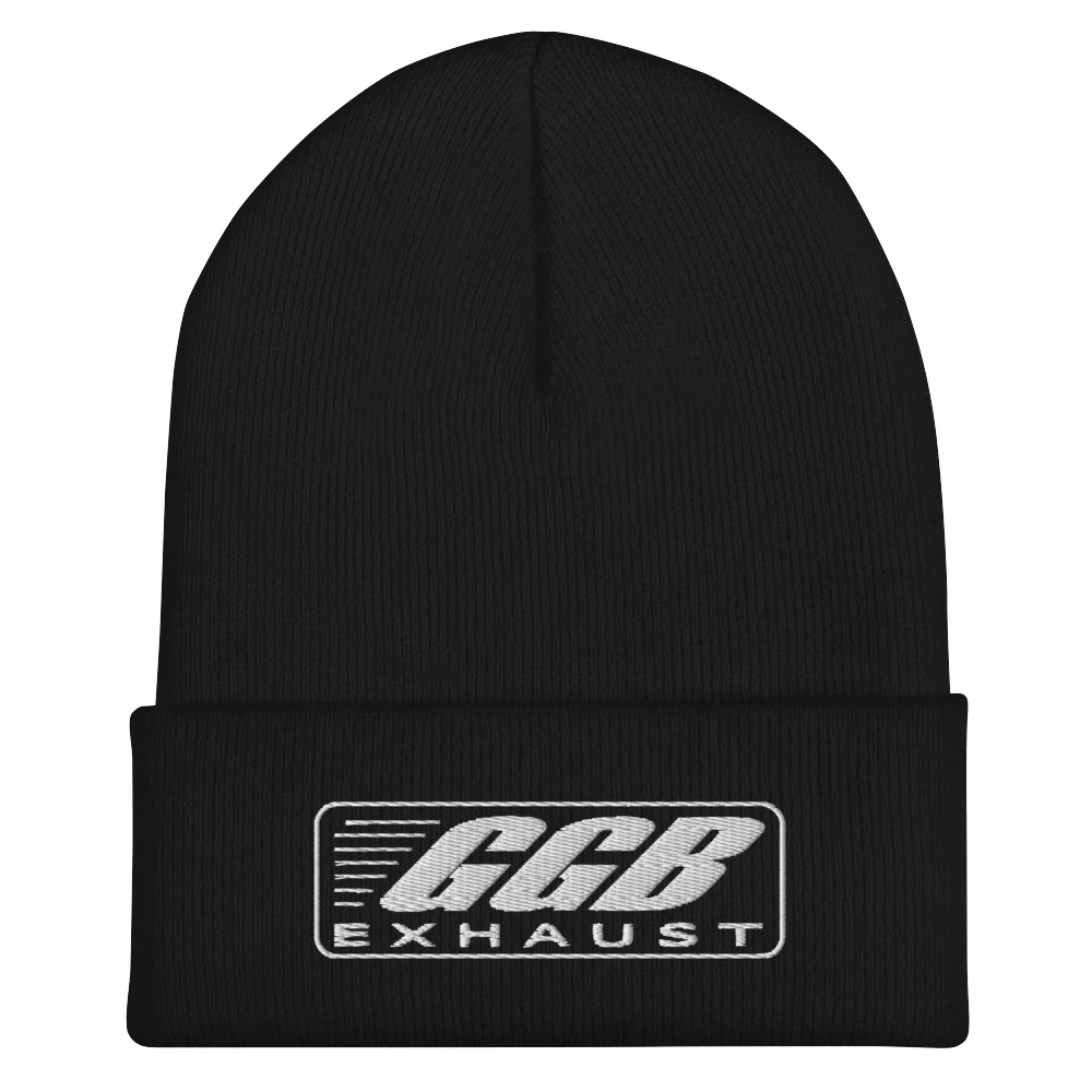 GGB Cuffed Beanie White Logo